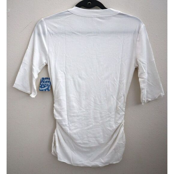 Intimately Free People OB1060305 Women's Sz XS White Talk To Me T-Shirt - Picture 2 of 6